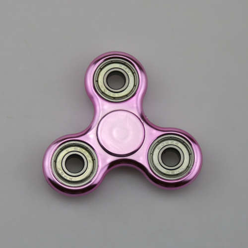 Retro Fidget Spinner with 4 bearings ABS Plastic Metallic Pink