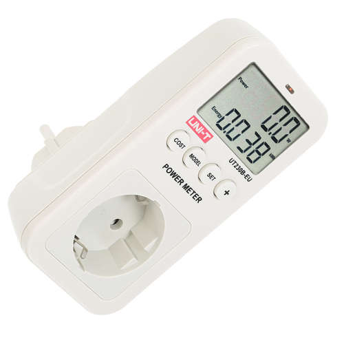 Wattmeter, Voltage Current tester, Cost Consumption monitor, CO2 Emission detector