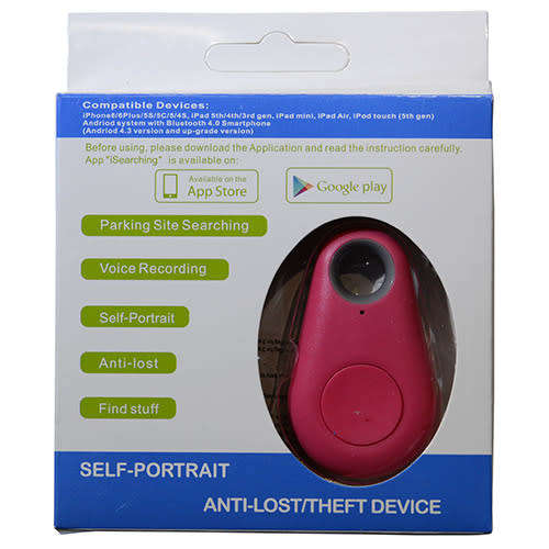 Anti-lost alarm Smart Tag Wireless Bluetooth Tracker and Locator PINK ONLY