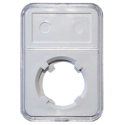 NGC styled COIN DISPLAY SLAB with 33mm rubber insert
