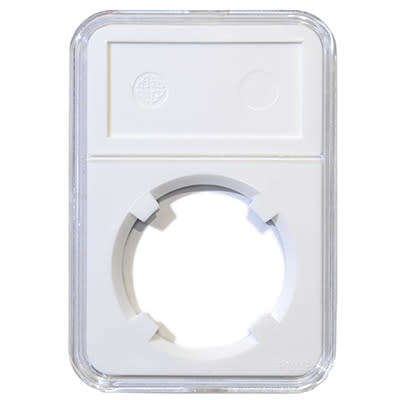 NGC styled COIN DISPLAY SLAB with 35mm silicone rubber insert