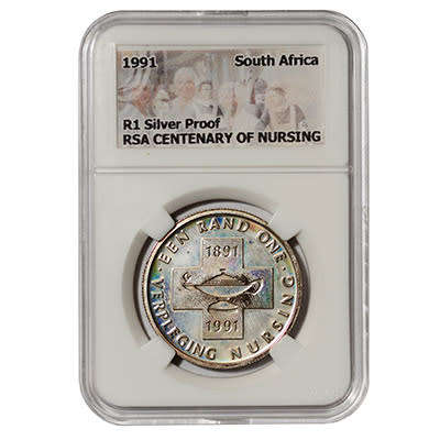 1991 Nursing Centenary 1891-1991 silver proof