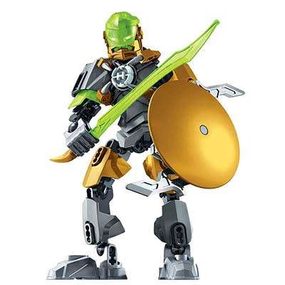 Green Hero Robot for Lego building blocks
