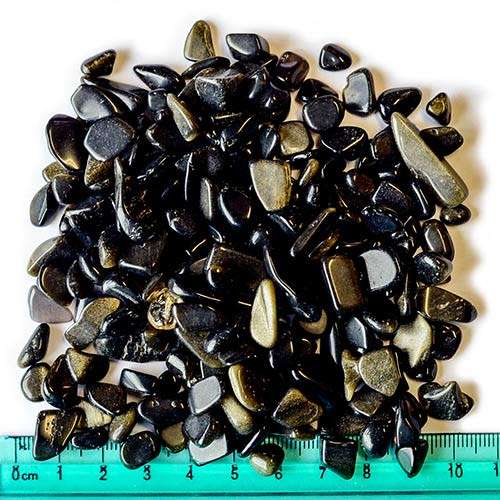 Gemstone obsidian crystal rubble 100g