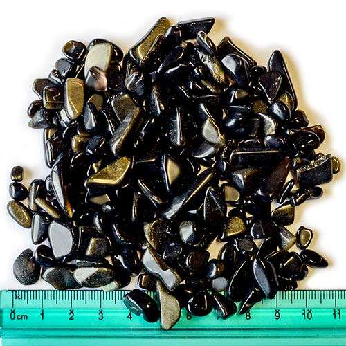 Gemstone obsidian crystal rubble 100g
