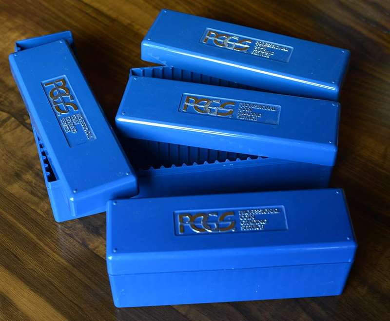 4X PCGS coin holder boxes