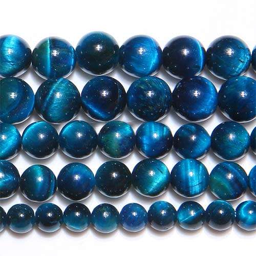 38 Peacock Color Tiger Eye Agates 10mm Loose Beads