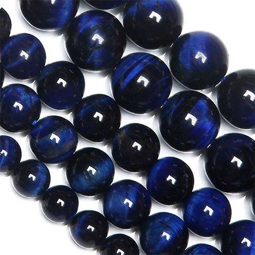 39 Blue Lapis Lazuli Tiger Eye Agates 10mm Loose Beads