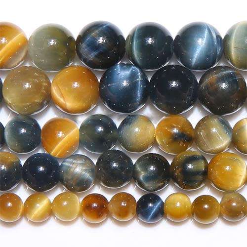 38 Dream Lace Color Tiger Eye Agates 10mm Beads