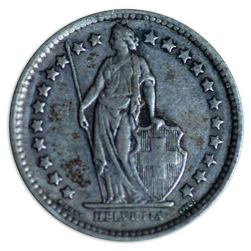 1958 Switzerland 1/2 Franc