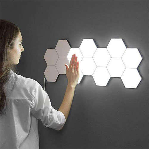 Quantum lamp LED magnetic Hexagonal modular touch lights (5 pack)