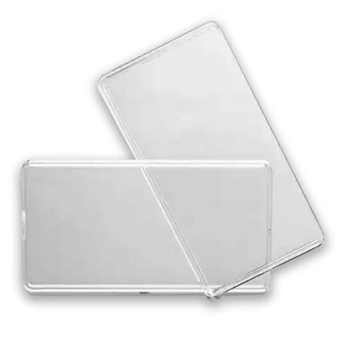 Clear Rectangular Bullion Bar Holder Slab for Sunshine Silver Bars and similar bar slab
