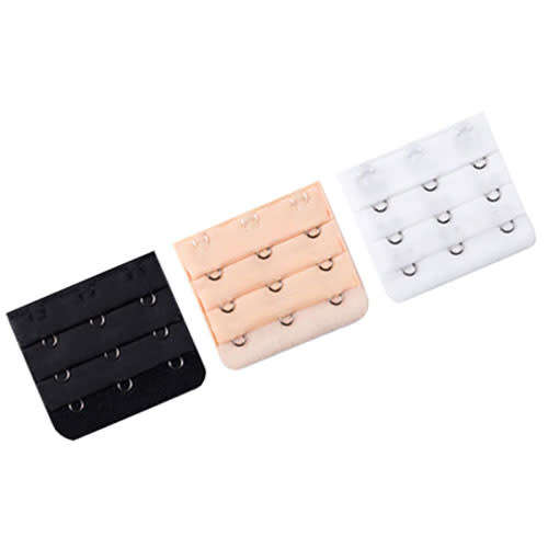 3Pcs Back Bra Extender Strap Extension 3 Hooks 3 Colors