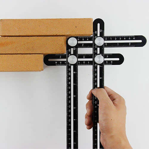6 sided Multi Angle Measuring Ruler Hole Locator