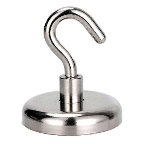 Neodymium 36mm Diameter Hook Magnet 50kg Breakaway