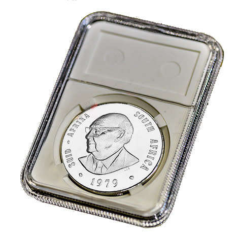 NGC styled COIN DISPLAY SLAB for 30mm coins