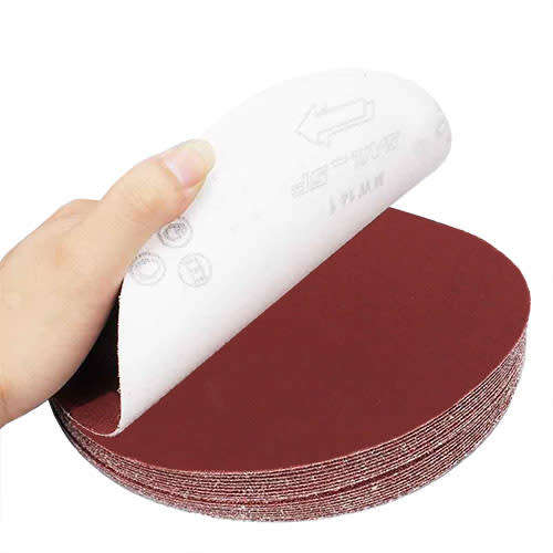 180mm Round 120 Grit Hook and Loop Sanding Disc Velcro backed  Sandpaper