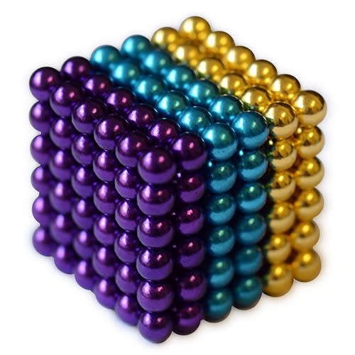 216 Neodymium 5mm Neocubes magnetic balls GOLD VIOLET TURQUOISE sphere buckyballs