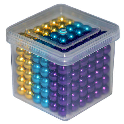 216 Neodymium 5mm Neocubes magnetic balls GOLD VIOLET TURQUOISE sphere buckyballs