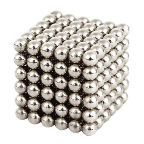 216 Neodymium Neocubes 5mm magnetic balls silver magnet sphere buckyballs