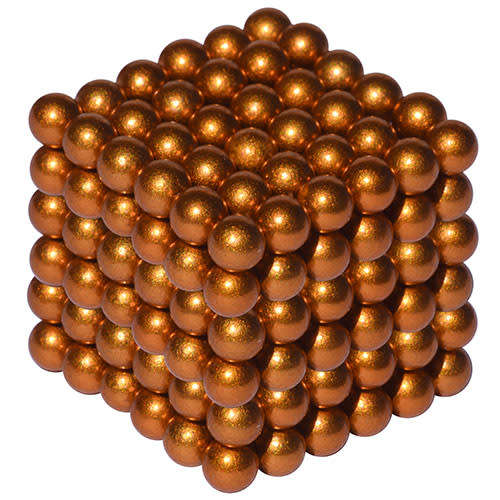216 Neodymium 5mm Neocubes magnetic balls GOLDEN BRONZE sphere buckyballs