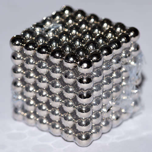 216 Neodymium Neocubes 5mm magnetic balls silver magnet sphere buckyballs