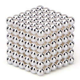 216 Neodymium Neocubes 5mm magnetic balls BRIGHT SILVER magnet sphere buckyballs