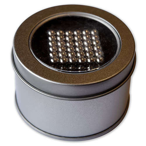 216 Neodymium Neocubes 5mm magnetic balls BRIGHT SILVER magnet sphere buckyballs