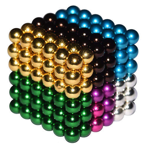 216 X5mm X6 Colour #2 Neodymium Neocubes magnetic balls  magnet sphere buckyballs