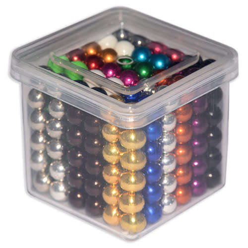 216 Neodymium Neocubes 5mm magnetic balls 18 Colour  buckyballs