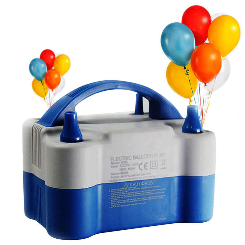 Balloon Inflator Pump Two Nozzle High Power Air Blower FASTER IMPROVED MODEL