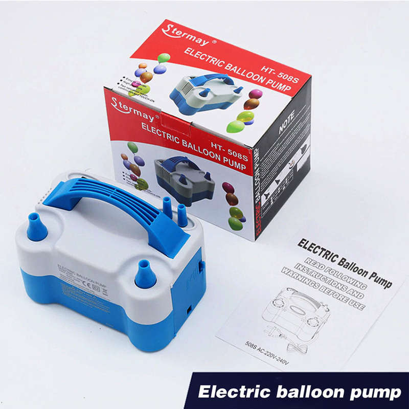 Balloon Inflator Pump Two Nozzle High Power Air Blower FASTER IMPROVED MODEL