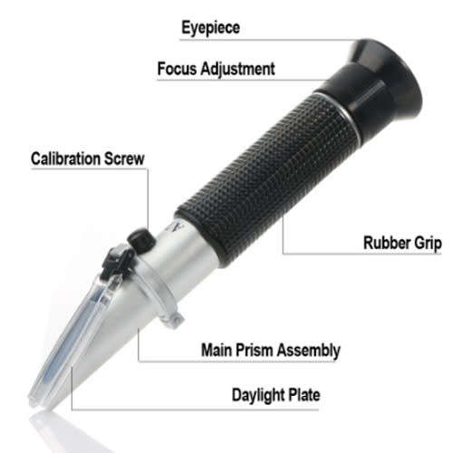 Alcohol Refractometer Alcoholometer 0~80% ATC Handheld Alcohol Tester BOXED