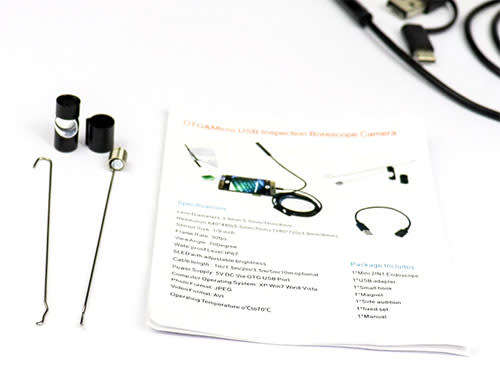 Endoscope Borescope 2meter wifi Camera for iphone android PC & MAC 1280X720 pixels