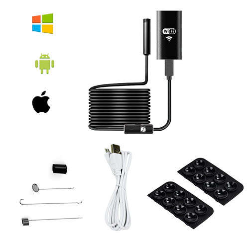Endoscope Borescope 2meter wifi Camera for iphone android PC & MAC 1280X720 pixels