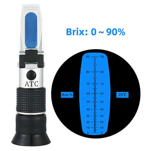 **LOCAL STOCK** Portable Brix Sugar Refractometer 0-90% liquid fruit juice sugar index tester BOXED