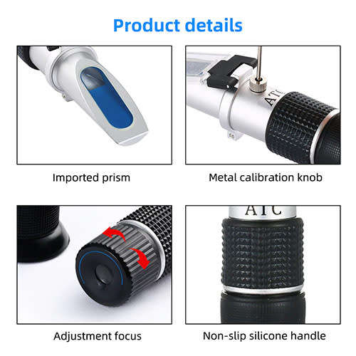**LOCAL STOCK** Portable Brix Sugar Refractometer 0-90% liquid fruit juice sugar index tester BOXED