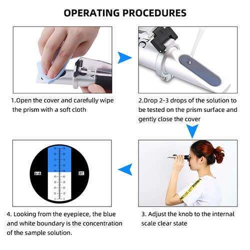 **LOCAL STOCK** Portable Brix Sugar Refractometer 0-90% liquid fruit juice sugar index tester BOXED