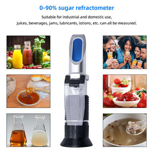 **LOCAL STOCK** Portable Brix Sugar Refractometer 0-90% liquid fruit juice sugar index tester BOXED
