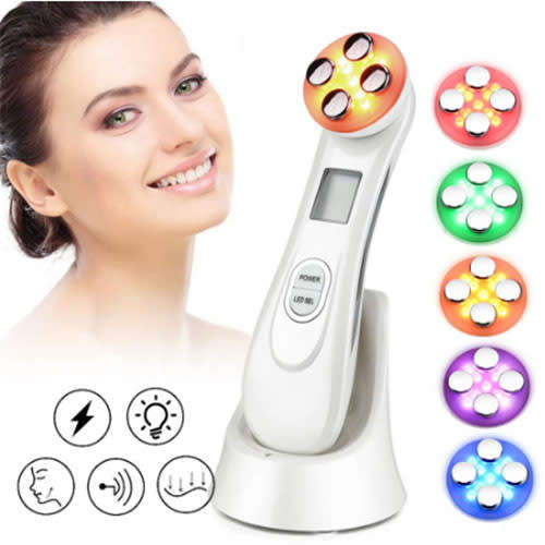 5 in 1 Skin Tightening Mesotherapy Facial LED Photon Skin Rejuvenation massager
