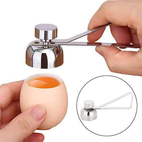 Egg cutter separator scissors