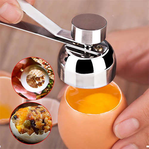 Egg cutter separator scissors