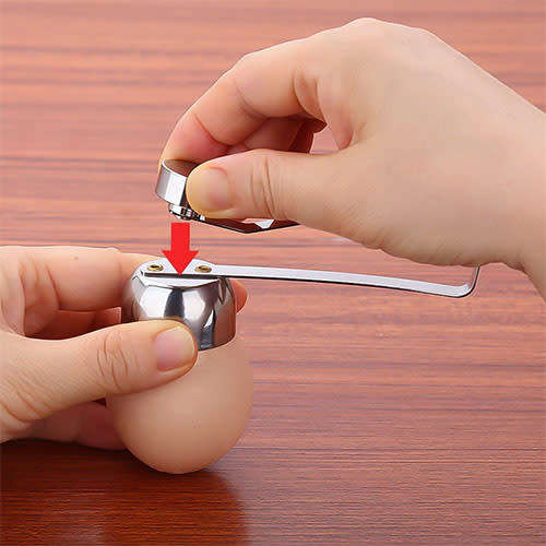 Egg cutter separator scissors