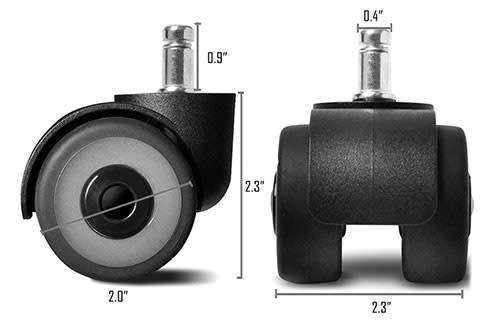 Thermoplastic Rubber Castor Wheels 5 piece set