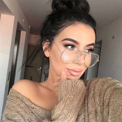-1.00 Near Sighted Fashion Glasses Silver