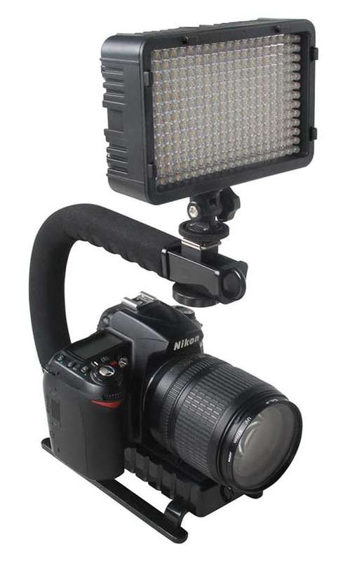C Shaped Grip Handheld Stabilizer for camera and Light