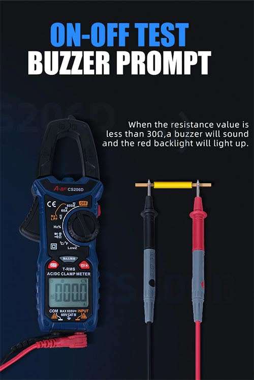 A-BF Digital AC/DC Clamp Meter Multimeter MAX/MIN NCV Current **LOCAL STOCK**