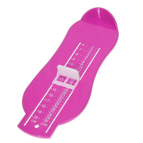 Child shoe foot measure ruler pink