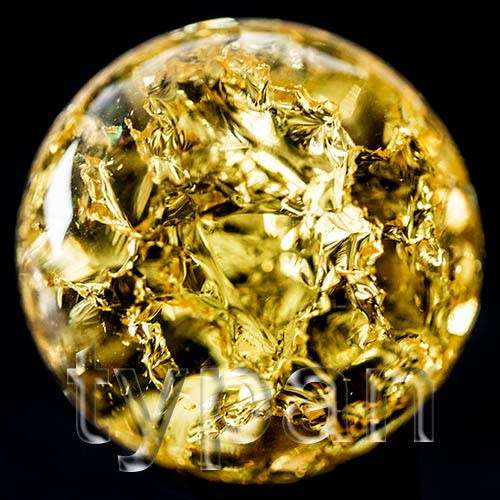 Optical Borosilicate Crown lead  Murano Feng Shui Crystal Ball 40mm Champagne