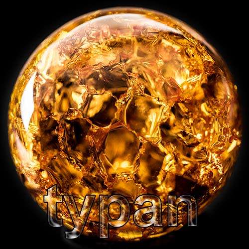 Optical Borosilicate Crown lead Murano Feng Shui Crystal Ball 40mm Yellow